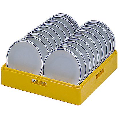 Cesto giallo per 18 piatti piano 240 mm